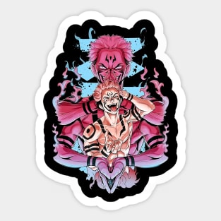 King of Curses Anime Fanart Sticker